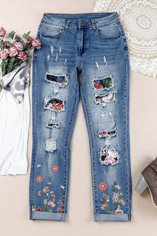 Floral Jeans