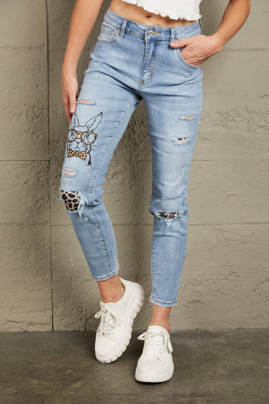 Easter Leopard Jeans